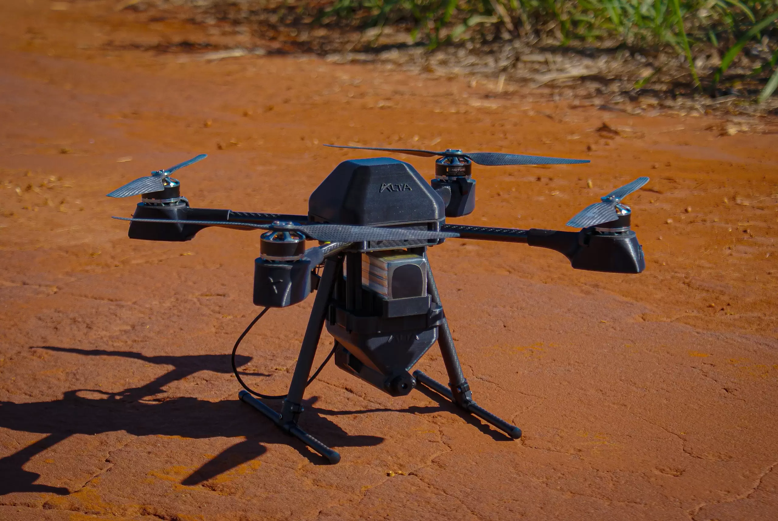Drone em ângulo